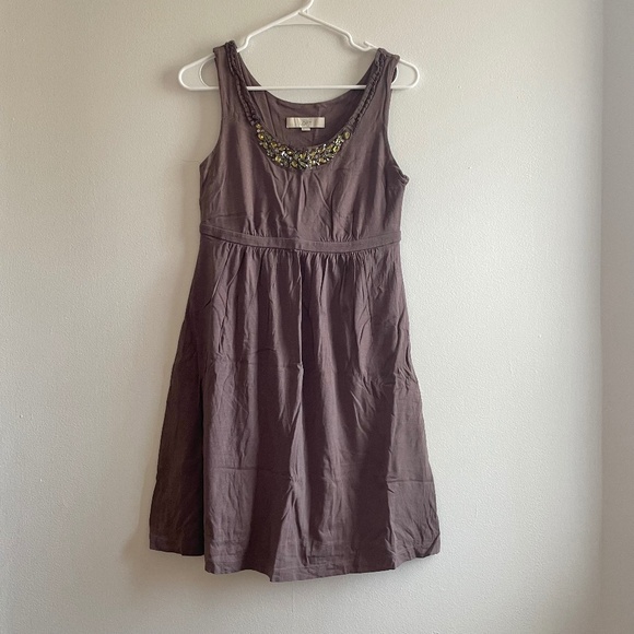 LOFT Embellished Sleeveless Dress - Picture 1 of 8